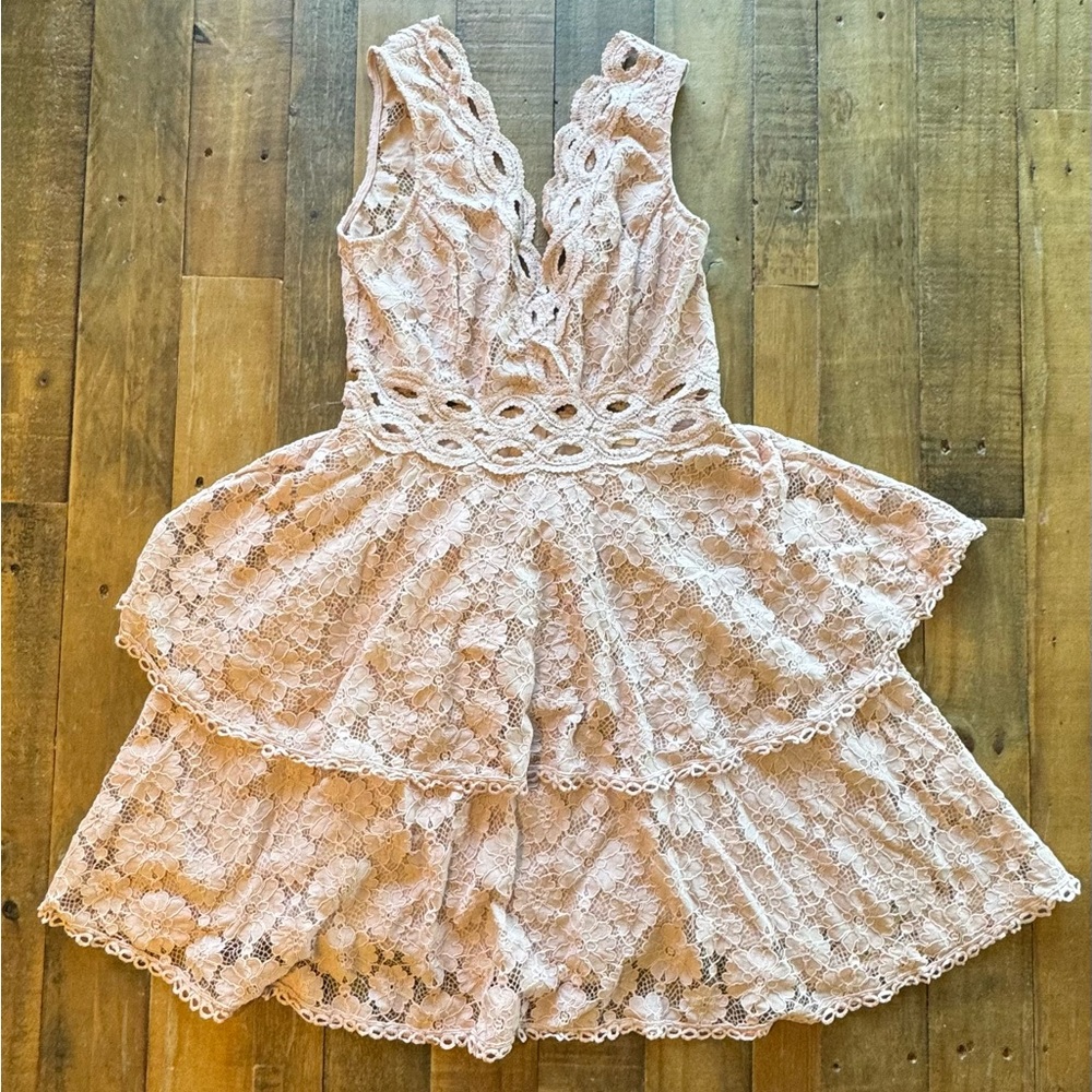 She + Sky Lace Dress